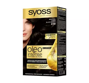 SYOSS OLEO INTENSE HAIR COLOUR WITHOUT AMMONIA 2-10 BLACK BROWN