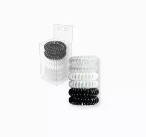 TOP CHOICE WIRE SPIRAL HAIR TIES 6 PCS 22401