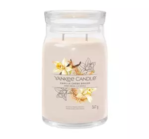 YANKEE CANDLE SIGNATURE SCENTED CANDLE VANILLA CRÈME BRÛLÉE 567G