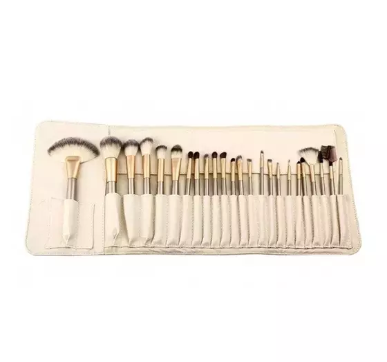 A SET OF 24 PROFESSIONAL MAKEUP BRUSHES