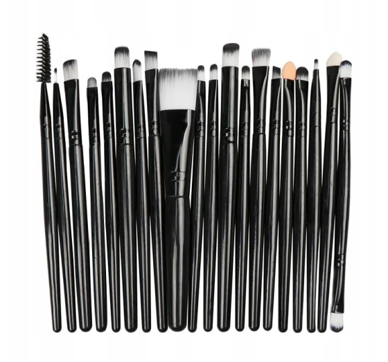 A SET OF PROFESSIONAL MAKEUP BRUSHES 20 PCS