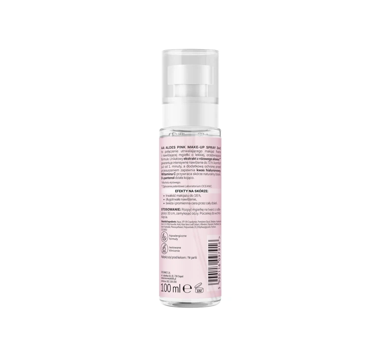 AA PINK ALOES FIXER 2IN1 MIST AND FIXING SPRAY 100ML