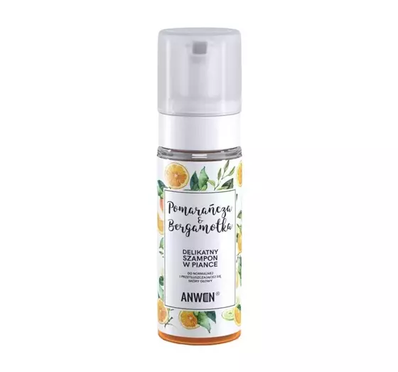 ANWEN ORANGE BERGAMOT FOAM SHAMPOO FOR NORMAL AND OILY SCALP 170ML 