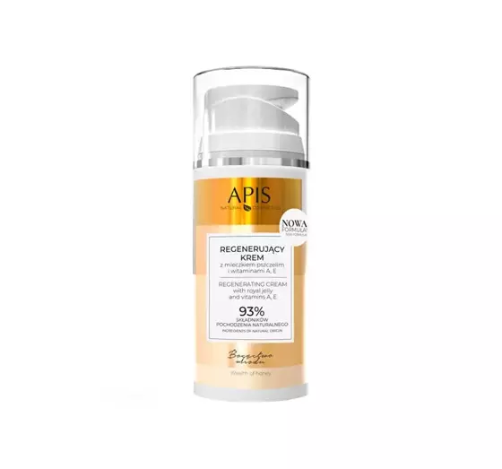 APIS WEALTH OF HONEY REGENERATING CREAM WITH ROYAL JELLY AND A, E VITAMINS 100ML