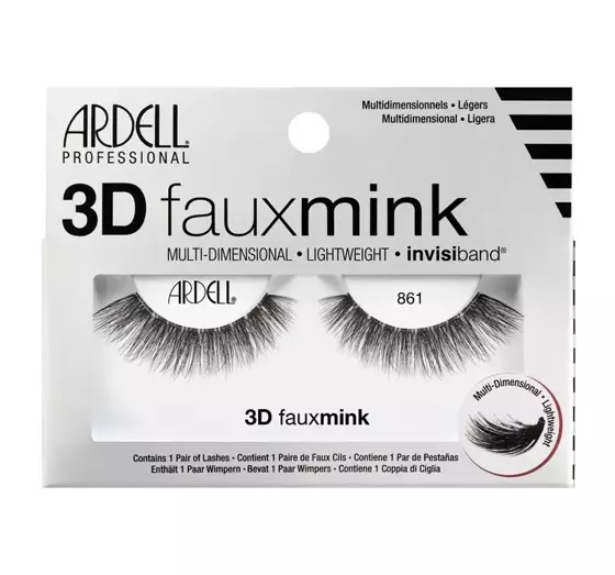 ARDELL 3D FAUX MINK FALSE EYELASHES ON STRIP 861