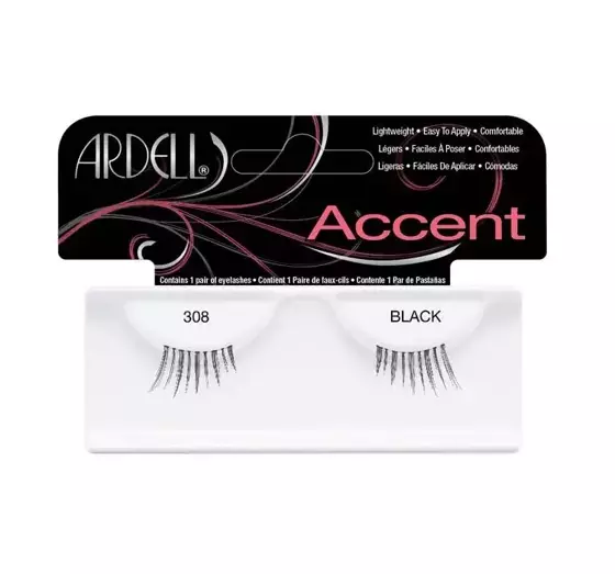 ARDELL ACCENT FALSE EYELASHES FALSE LASHES HALVES 308