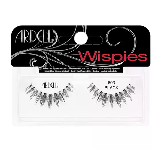 ARDELL WISPIES STRIP LASHES FALSE EYELASHES 603 BLACK