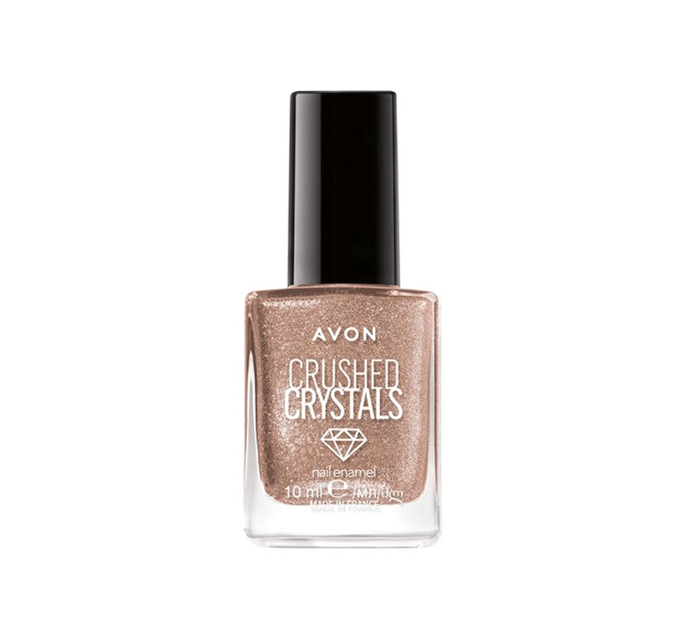 AVON CRUSHED CRYSTALS NAIL POLISH SPARKLY FAWN 10ML