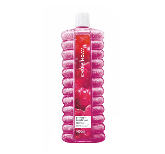 AVON SENSES BUBBLE BATH RASPBERRY DELIGHT 1000ML