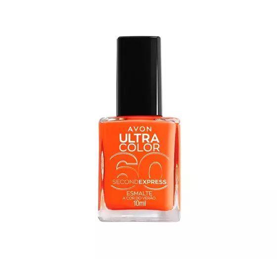 AVON ULTRA COLOR 60 SECOND EXPRESS QUICK DRYING NAIL ENAMEL MAD-ARIN 10ML