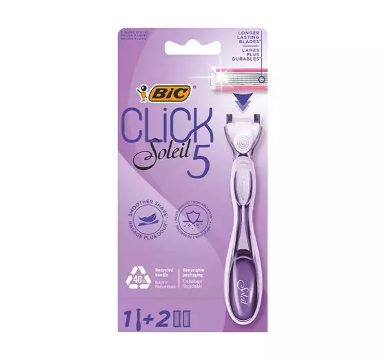 BIC CLICK SOLEIL5 WOMEN'S RAZOR + 1 CARTRIDGE