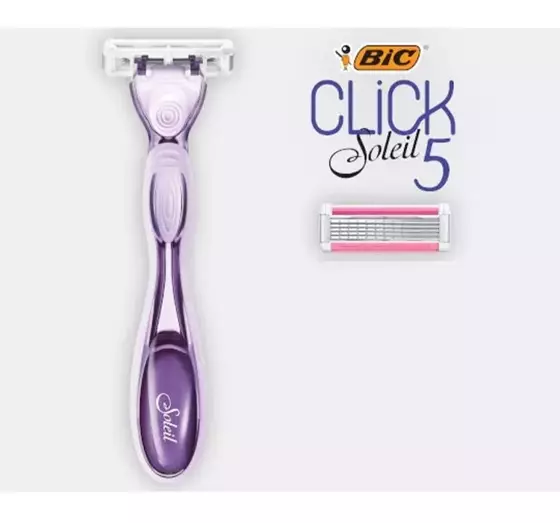 BIC CLICK SOLEIL5 WOMEN'S RAZOR + 1 CARTRIDGE