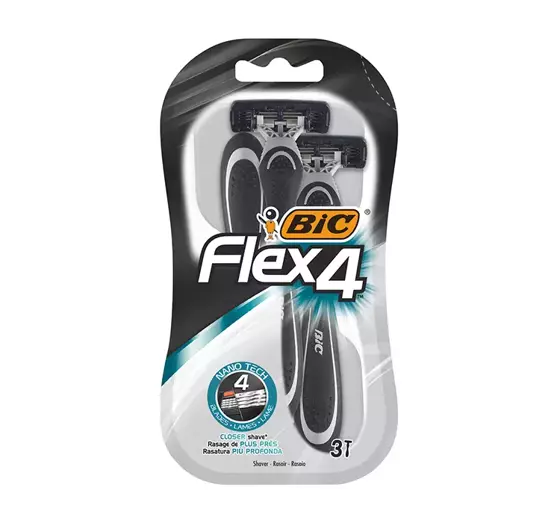 BIC FLEX4 DISPOSABLE MEN'S RAZORS 3 PCS