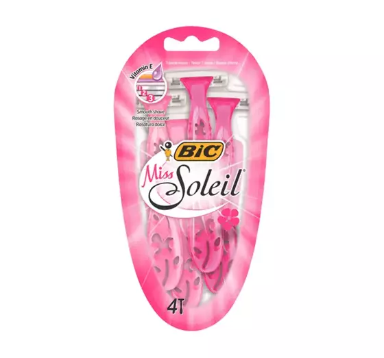 BIC MISS SOLEIL DISPOSABLE WOMEN'S RAZORS 4 PCS