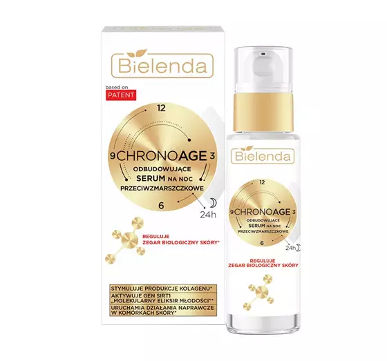 BIELENDA CHRONO AGE 24H REBUILDING ANTI-WRINKLE NIGHT SERUM 30ML