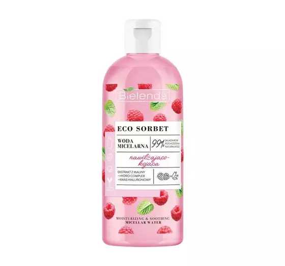 BIELENDA ECO SORBET RASPBERRY MICELLAR WATER 500ML