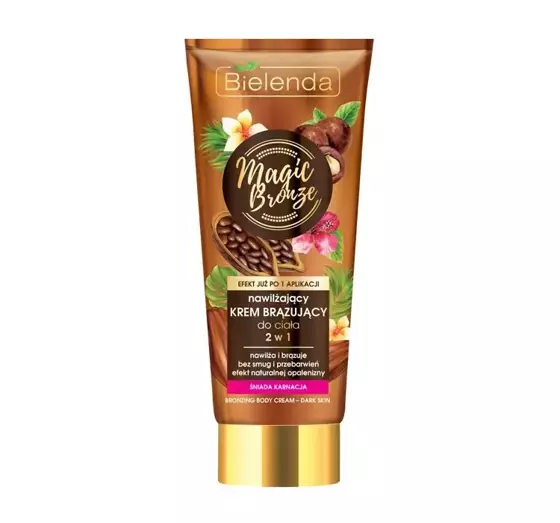 BIELENDA MAGIC BRONZE MOISTURIZING BRONZING BODY CREAM 2IN1 FOR TAN COMPLEXION 200ML