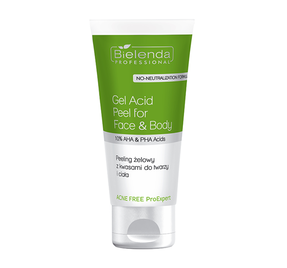 BIELENDA PROFESSIONAL ACNE FREE PROEXPERT FACE AND BODY GEL ACID PEEL 150ML