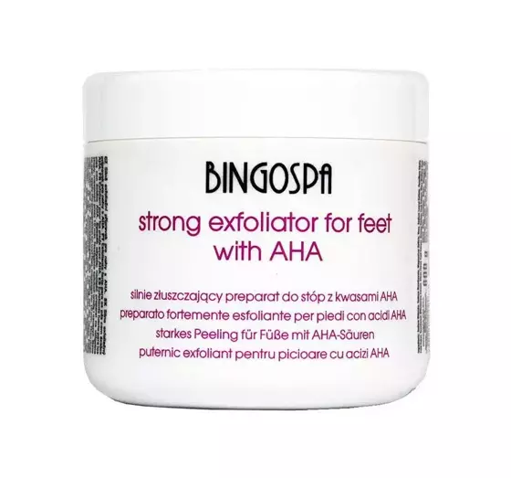 BINGOSPA STRONGLY EXFOLIATING FOOT PREPARATION WITH AHA ACID 