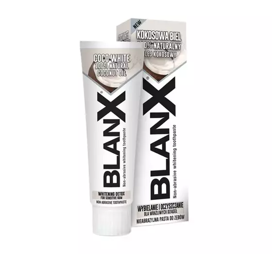 BLANX COCO WHITE NON-ABRASIVE WHITENING TOOTHPASTE 75ML