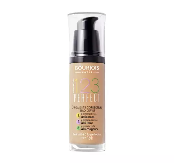 BOURJOIS 123 PERFECT FOUND. FOUNDATION 53 LIGHT BEIGE