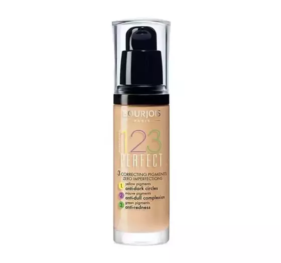 BOURJOIS 123 PERFECT FOUNDATION 54 BEIGE