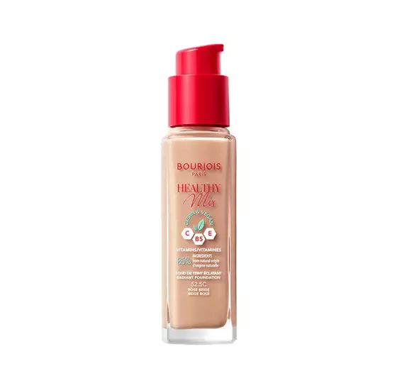 BOURJOIS HEALTHY MIX CLEAN FACE FOUNDATION 52.5C ROSE BEIGE 30ML