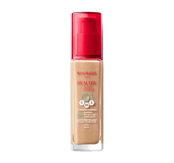 BOURJOIS HEALTHY MIX CLEAN FACE FOUNDATION 54N BEIGE 30ML