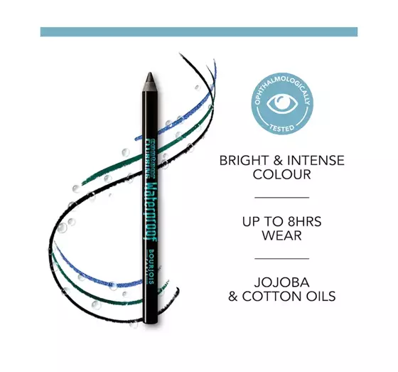 BOURJOIS WATERPROOF EYE PENCIL ULTRA BLACK 54