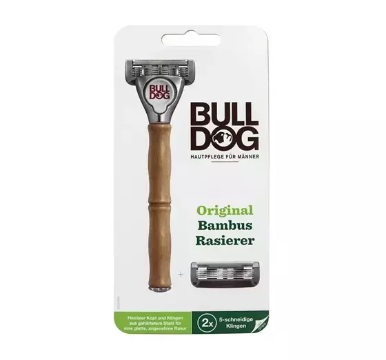 BULLDOG ORIGINAL BAMBOO MEN'S RAZOR + 1 BLADE REFILL