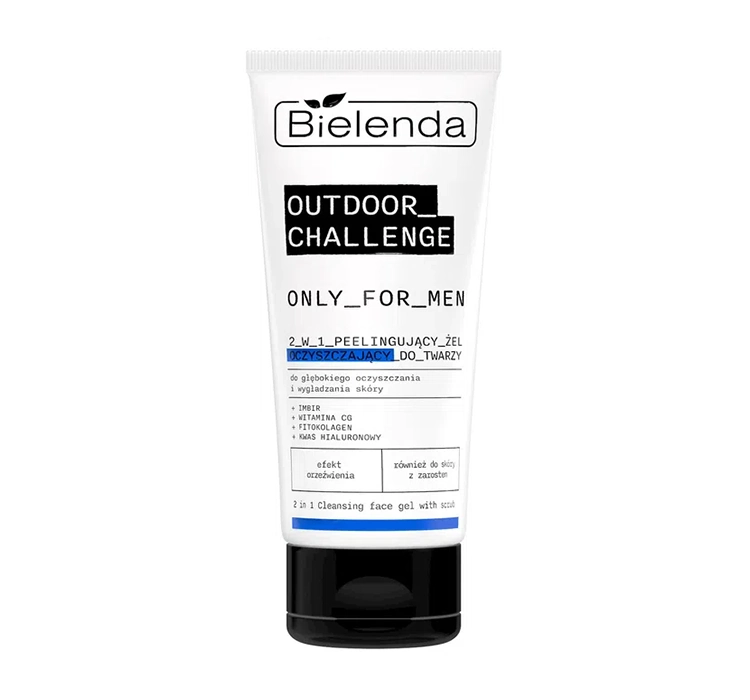 Bielenda Only For Men Outdoor Challenge Face Cleansing Gel with Scrub 2w1150g