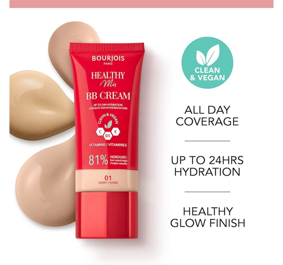 Bourjois Healthy Mix Clean BB Cream 01 Ivory 30ml