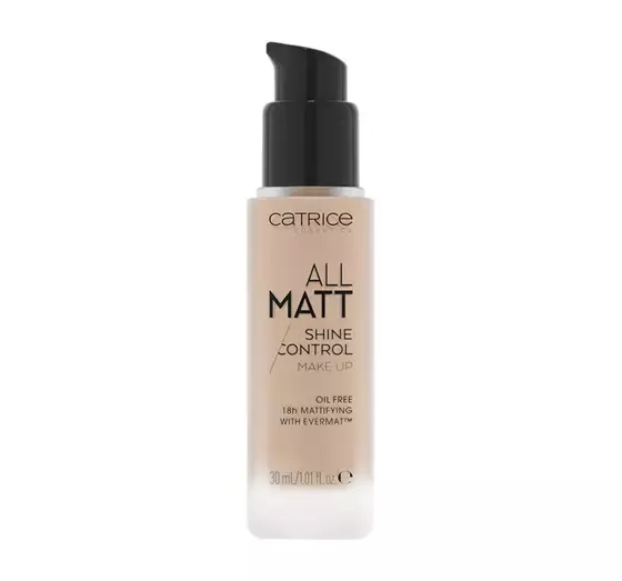 CATRICE ALL MATT SHINE CONTROL FACE FOUNDATION 010N NEUTRAL LIGHT BEIGE 30ML