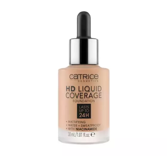 CATRICE HD LIQUID COVERAGE LIQUID FOUNDATION 040 WARM BEIGE 30ML