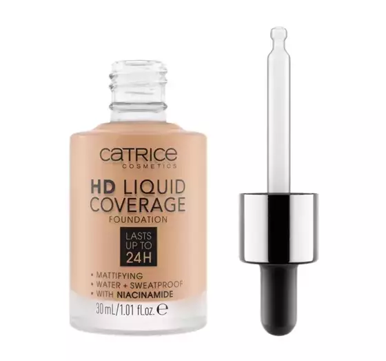 CATRICE HD LIQUID COVERAGE LIQUID FOUNDATION 040 WARM BEIGE 30ML