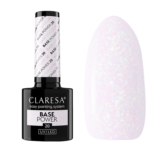 CLARESA BASE POWER UV/LED BASE COAT 20 5G