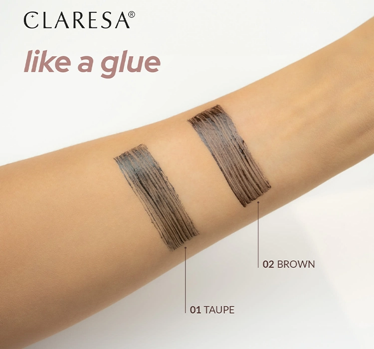 CLARESA LIKE A GLUE BROW GEL 01 TAUPE 8G