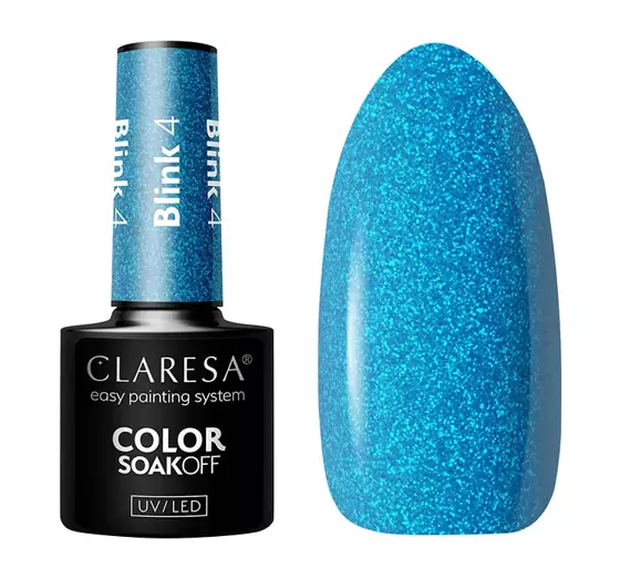 CLARESA SOAK OFF HYBRID NAIL POLISH BLINK 4 5G