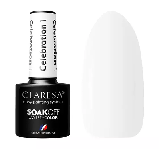 CLARESA SOAK OFF HYBRID NAIL POLISH CELEBRATION 1 5G