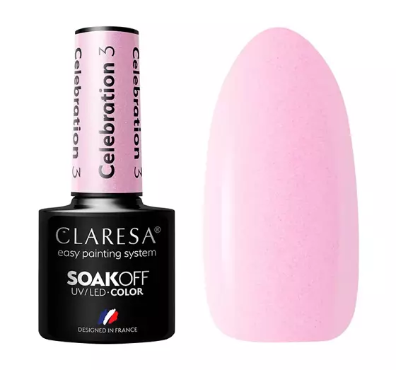 CLARESA SOAK OFF HYBRID NAIL POLISH CELEBRATION 3 5G