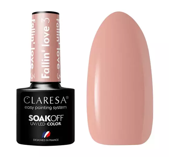 CLARESA SOAK OFF HYBRID NAIL POLISH FALLIN' LOVE 3 5G