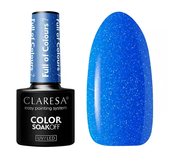 CLARESA SOAK OFF HYBRID NAIL POLISH FULL OF COLOURS 7 5G