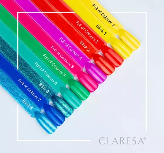 CLARESA SOAK OFF HYBRID NAIL POLISH FULL OF COLOURS 7 5G