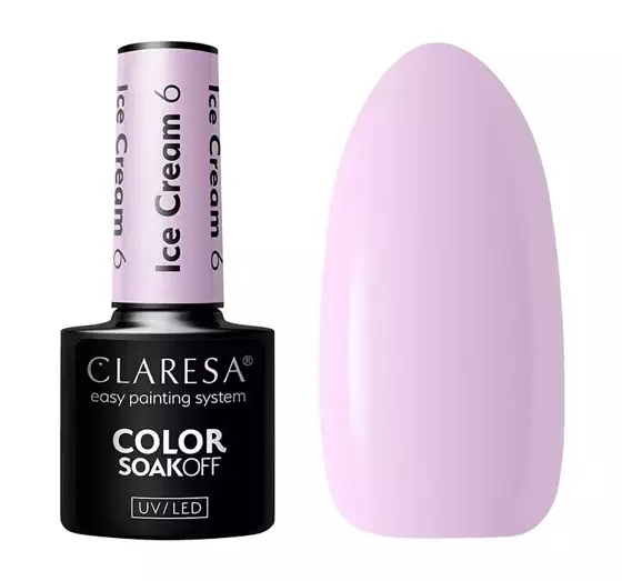 CLARESA SOAK OFF HYBRID NAIL POLISH ICE CREAM 6 5G