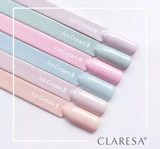 CLARESA SOAK OFF HYBRID NAIL POLISH ICE CREAM 6 5G