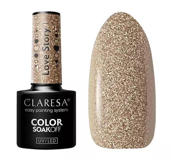 CLARESA SOAK OFF HYBRID NAIL POLISH LOVE STORY 1 5G