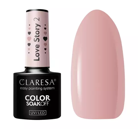 CLARESA SOAK OFF HYBRID NAIL POLISH LOVE STORY 2 5G