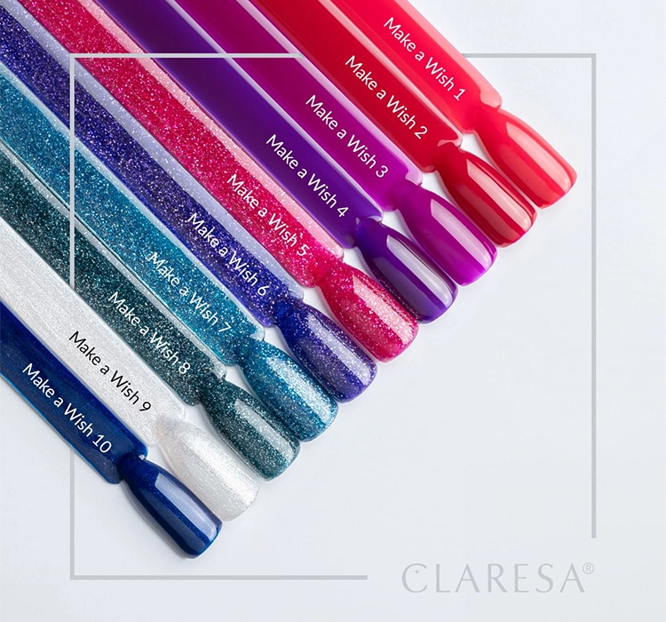 CLARESA SOAK OFF HYBRID NAIL POLISH MAKE A WISH 2 5ML