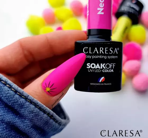 CLARESA SOAK OFF HYBRID NAIL POLISH NEON 11 5G