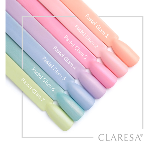 CLARESA SOAK OFF HYBRID NAIL POLISH PASTEL GLAM 1 5G